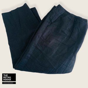 Talbots Black Linen Pants